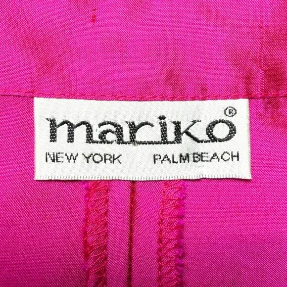 MARIKO Fuschia Slik Coat